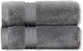 Milara Turkish Super-Plush Bathroom Hand Towels Set 2-Piece | Premium Cotton Hand Towels Set Absorbent, Durable with Hanging Loops | Anthracite (Dark Gray) Hand Towel, (16 x 30 Inches)