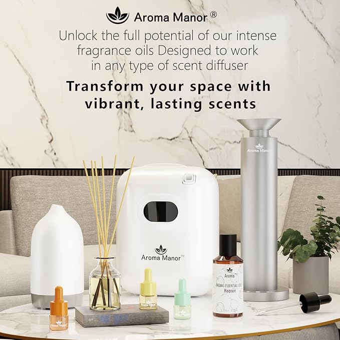 Car Diffuser Oil - Santal Essential Oil Blend - Luxury Hotel Inspired Home Aromatherapy Diffuser Oil - Sandalwood, Violet, Geranium, Cedar - for Diffuser, Humidifier, Reed - 150ML