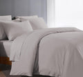 Egyptian Cotton Duvet Cover King Size 1000 Thread Count 1 Duvet Cover & 2 Pillow Shams Long Staple Quilt Silky Soft, Breathable With Zipper -3 Piece All Season Set for Comforter (Silver Grey)