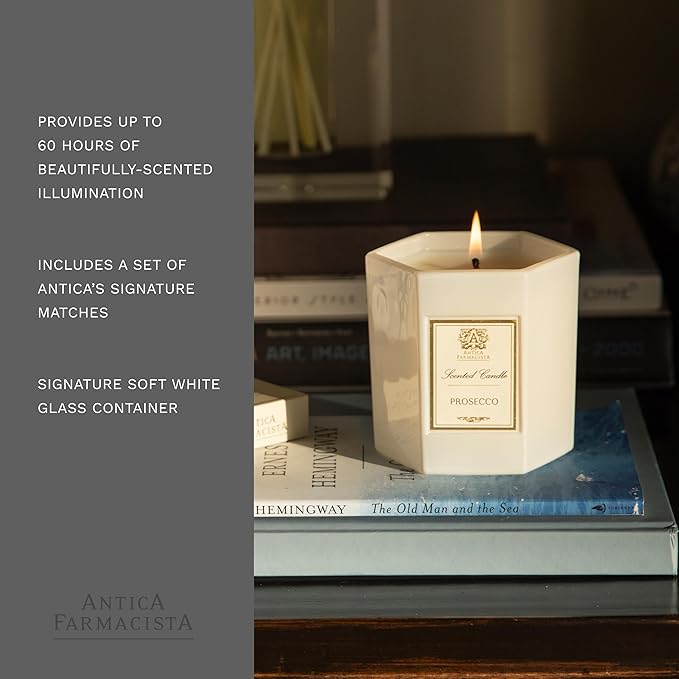 Antica Farmacista Luxury Scent Candle - Decorative Home Candle - Long-Lasting & Premium Scented - Luxury Gift - Prosecco, 9 oz