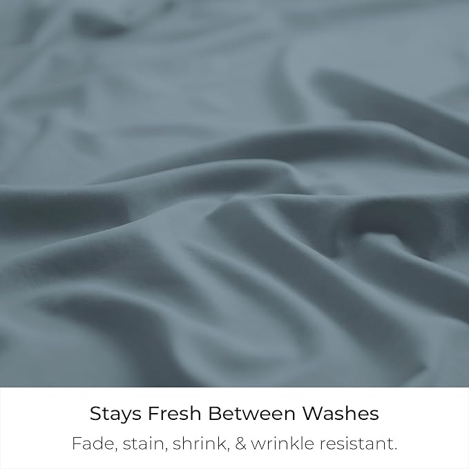 Mellanni Bed Skirt Queen Size - Bed Skirting - 15-Inch Tailored Drop Pleated Dust Ruffle - Hotel Luxury Bedding - Wrinkle, Fade, Stain Resistant - 1 Bedskirt (Queen, Spa Blue)