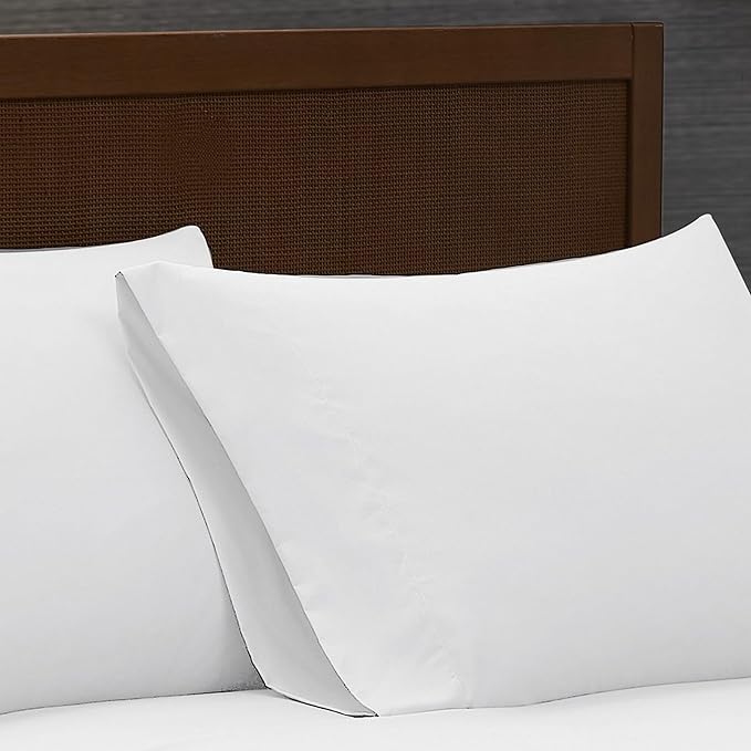 London Fog Garment Washed Solid Sheet Set White Microfiber 4-Piece King Sheet Set, Solid Themed, Deep Pocket, Adult and Teen, Oeko-TEX Certified
