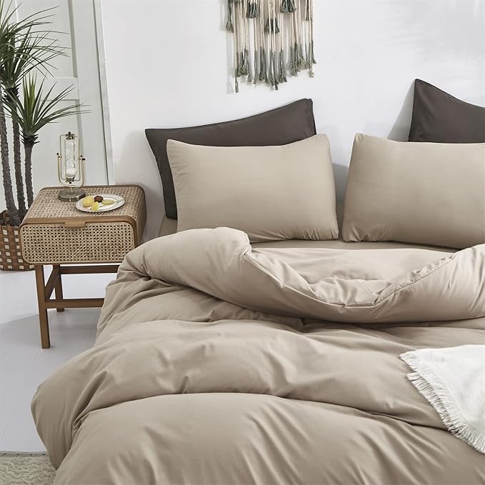 Cream Coffee Comforter Set California King Khaki Bedding Comforter Set Cal King Dark Champagne Solid Blanket Quilts Modern Soft Cream Khaki 3 Piece Bedding Set
