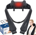 Cordless Neck Shoulder Massager with Heat for Pain Relief Deep Tissue, Upgraded Straps, Kneading, Shiatsu Back Neck Massager Pillow for Neck, Shoulders Back, Gifts for Men Women Mom Dad