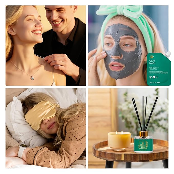 35 Pcs Christmas Gifts for Women, Eucalyptus Bath & Body Gift Basket, Self-Care Relaxation Set, Face Skin Care Kit, Home Spa Gift, Bath Bomb, Face Oil, Birthday, Valentines, Mother's Day, Anniversary