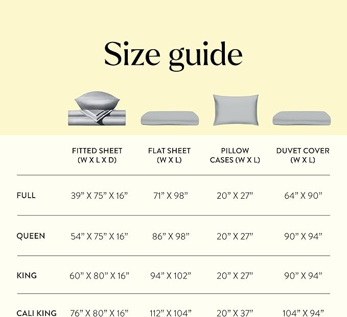 Miracle Made Luxe Soft Cooling Pillowcase, 2-Piece Silver-Infused Cotton Fabric, Cool and Breathable Case for Sensitive Skin, King/Cali King Size Covers, Silver Grey