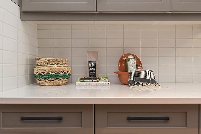 Ravinte Solid 3-3/4 Inch Center to Center Slim Square Bar Drawer Handles - Cabinet Hardware in Matte Black - Kitchen Handles and Pulls for Drawers and Cabinets