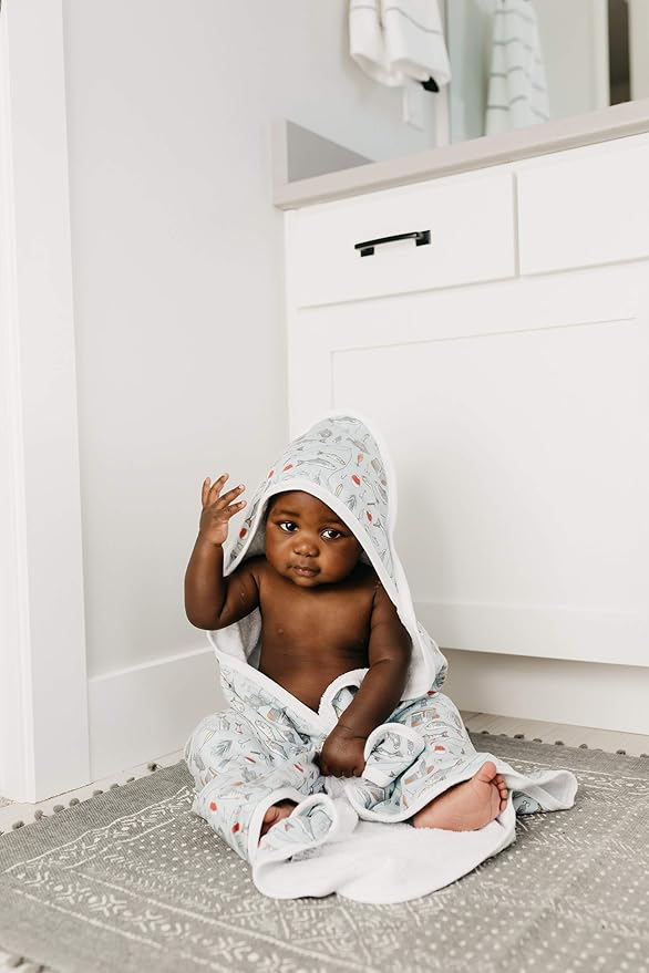 Copper Pearl Hooded Bath Towels Premium Knit/Terry Cloth Baby Towels with Hood, Pockets, and Cool Designs - Great to Gift and Make Bath Time Fun - Baby Bath Towel, Trout