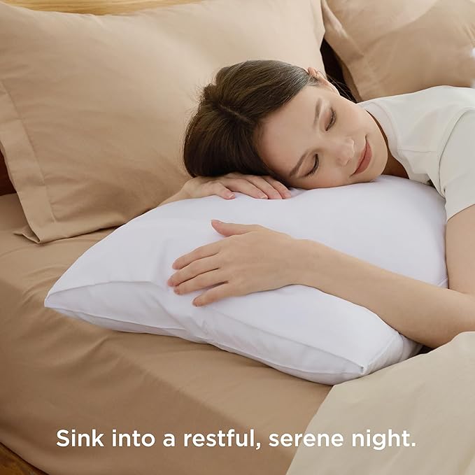 Bedsure King Size Pillow Cases Set of 4 - White Brushed Microfiber Pillowcases 4 Pack, Super Soft Pillowcase, Pillow Case Cover with Envelope Closure, Wrinkle, Fade and Stain Resistant, 20x36 Inches