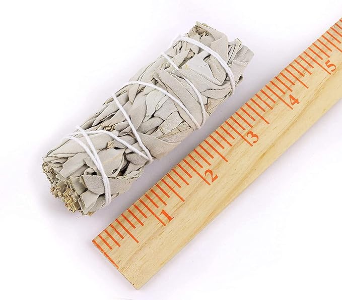 SOUL STICKS 4 Inch 3 Pack Organic White Sage Smudge Smudging Sticks | Bulk Quantities for Home Cleansing, Good Energy Meditation & Smudging Rituals | Sustainably Sourced California White Sage Bundle