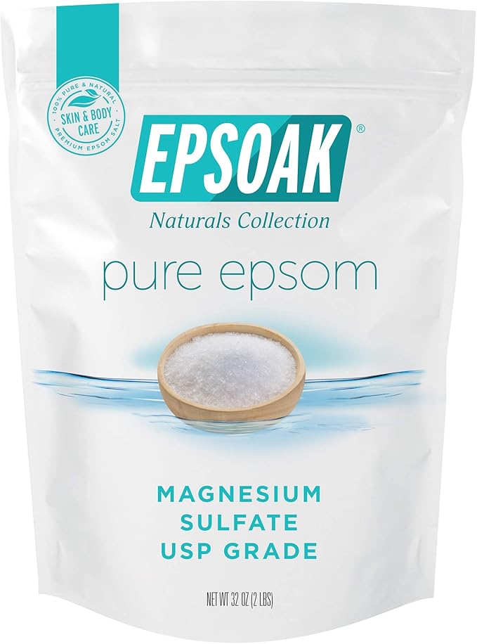 Epsoak Epsom Salt 4 lbs. USP Magnesium Sulfate (Qty. 2 x 2 lb. Bags)