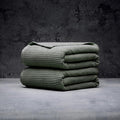 LUXOME Luxury Performance 2-Piece Bath Sheet Set | Oversized for 50% More Coverage | Highly Absorbent | 36" W x 70" L | Moss (Green)