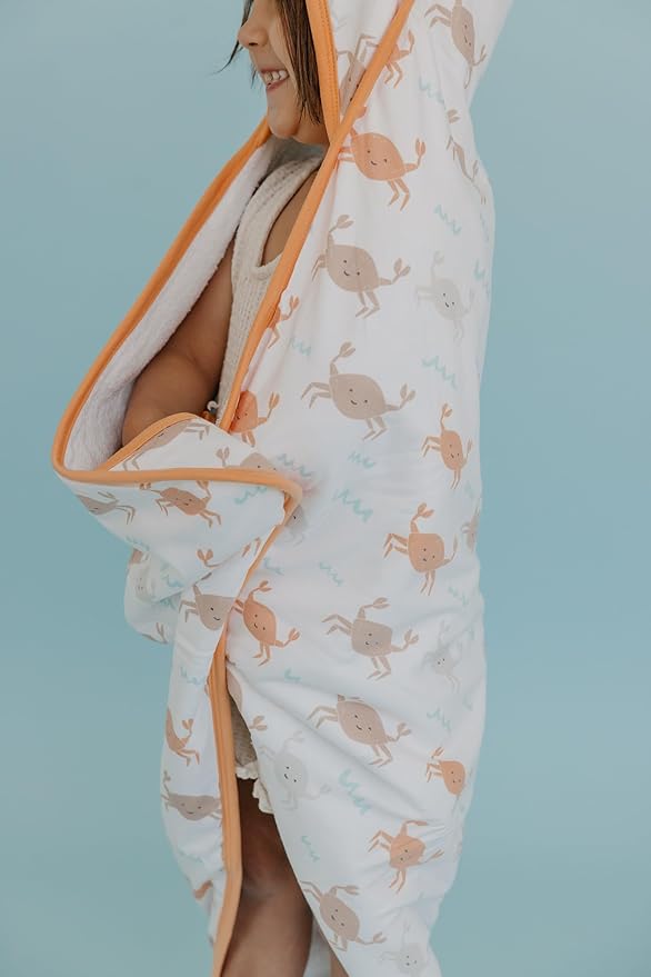 Copper Pearl Hooded Bath Towels Premium Knit/Terry Cloth Baby Towels with Hood, Pockets, and Cool Designs - Great to Gift and Make Bath Time Fun - Baby Bath Towel, Tide