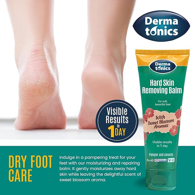 Dermatonics 10% Urea Callus Removing Cream – Removes Hard Skin, Moisturizes and Rehydrates Racked, Rough, Dead and Dry Skin – for Feet, Elbows, and Hands, 2.37 fl oz. Tube, 3 Pack