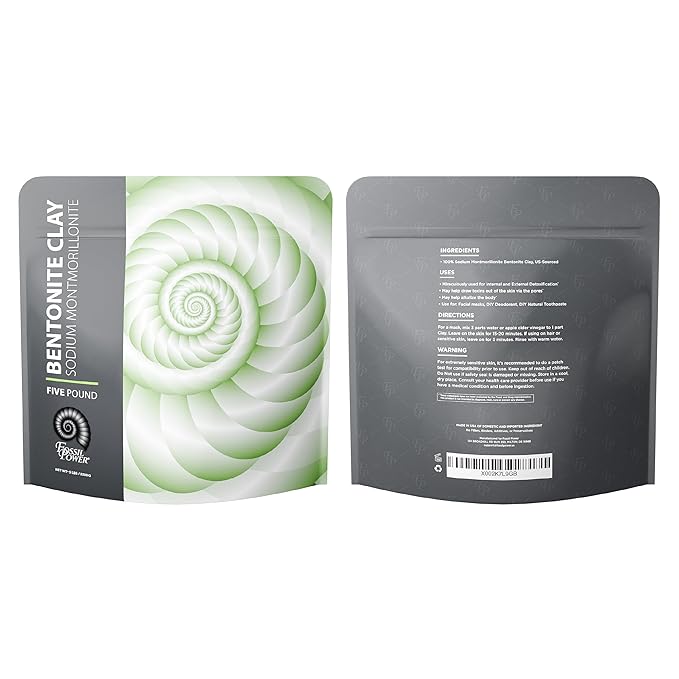 Bentonite Clay Powder (5lb) | Bentonite Clay Mask For Face, Body, Feet, Hair & More | Deep Pore Cleansing | Clay Mask for Acne & Oily Skin | DIY Face Mask Beauty for Women & Men