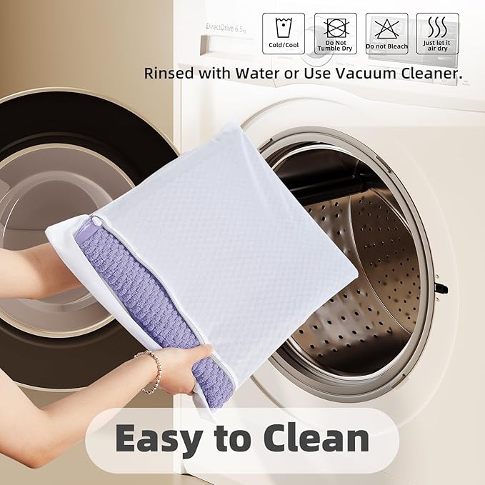 Small Bathroom Rugs, Non Slip Washable Bath Rugs Super Absorbent Bathroom Rug Thin Quick Dry Low Pile Bath Mats, Lavender 12"x12"