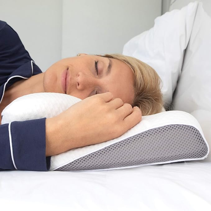 Cervical Memory Foam Pillow for Neck and Shoulder Pain Relief – Ergonomic, Orthopedic Contour Pillow for Side, Back, Stomach Sleepers And Sleeping Support - Free Sleeping Mask