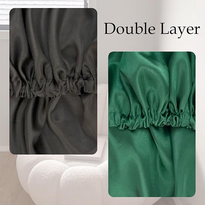 Satin Bonnet Double Layer Silk Bonnet for Sleeping Women Hair Care for Natural Curly