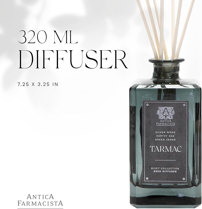 Antica Farmacista Home Ambiance Diffuser - Long-Lasting Reed Scent Diffuser - Luxury Room Freshener Gift - Tarmac, 10.8 fl oz