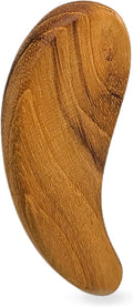 Teak Wood Gua Sha Facial Tool for Face, Arm and Body Massage, Anti-Aging Reduce Puffiness Wrinkles Shape Jawline Skincare Routine Treatment, Wooden Gua Sha Massager with Travel Pouch