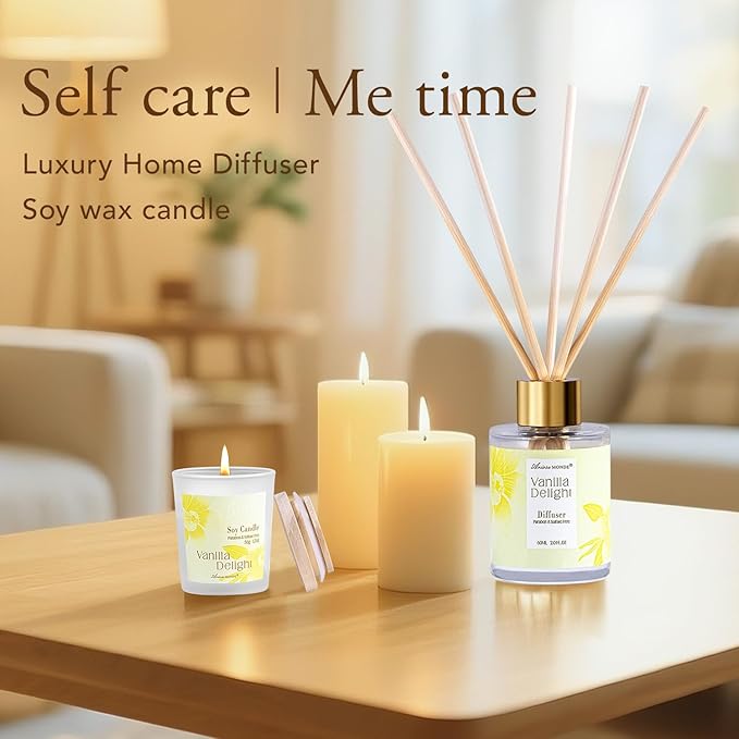 Spa Gifts for Women, 15Pcs Vanilla Rose Women Spa Gift Baskets w/Body Mist, Diffuser, Bath Bomb. Relaxing Bath Sets, Mothers Day Gifts for Mom, Unique Birthday Gift Basket