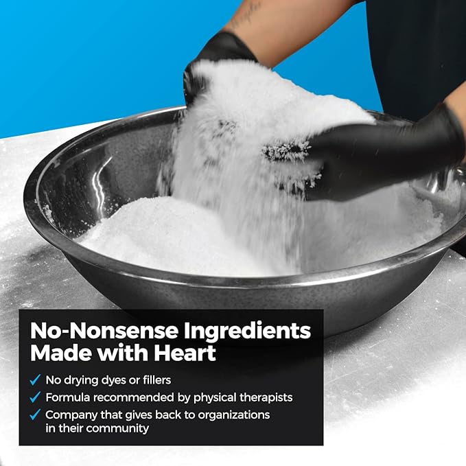 Muscle Rehab| (5) Travel Epsom Soak Packets Arnica, Magnesium Salt, Body, Hand, Foot Pain Relief, Sore Feet Relief, Foot Bath Soak, Epson Salts for Soaking Feet, Stiffness and Pain Relief, Single use