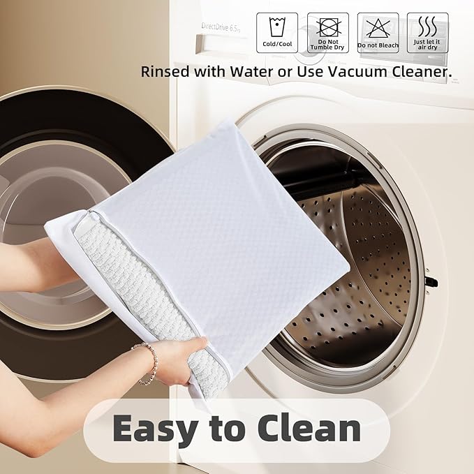 Bathroom Rugs Non Slip Washable, Super Absorbent Thin Bath Mat Quick Dry Low Pile Bathroom Rug, White 24"x36"