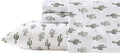 Wrangler - Queen Sheet Set, Soft & Wrinkle Resistant Bed Sheets, Lightweight for Year Round Comfort, 4 Piece Bed Set with Matching Pillowcases & Fitted Sheet (Cacti Green)