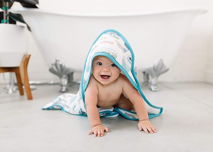 Copper Pearl Premium Knit Hooded Bath Towel with Terry Cloth Interior Bruno