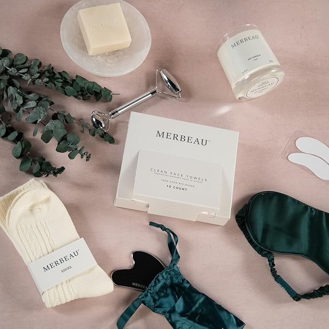 Luxury Self Care 13 Piece Gift Set – Candle, Socks, Bar Soap, Bath Bomb, Clean Towels, Hair Clip, Tumbler & More – Relaxation Spa Kit for Women & Men – Perfect for Any Occasion, NEW