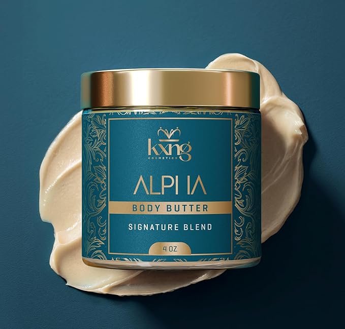KXNG Whipped Shea Butter Moisturizer, Deep Hydration Body Butter for Men & Women, Silky, Lightweight Body Cream, Cruelty-Free