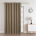 Joydeco Blackout Curtains 108 Inches Long 1 Panel, Thermal Insulated Long Curtains& Drapes 1 Piece, Room Darkening Grommet Drapes for Living Room Bedroom Window (W70 x L108 Inch, Khaki)