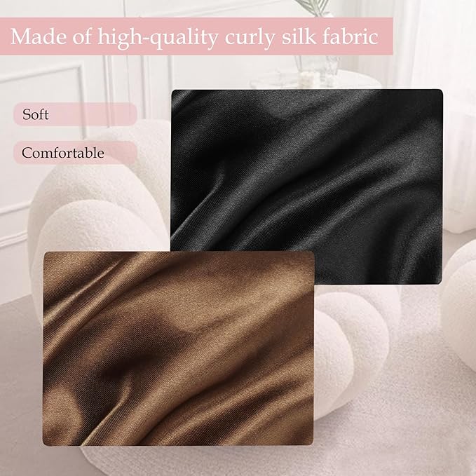 Satin Bonnet Double Layer Silk Bonnet for Sleeping Women Hair Care for Natural Curly
