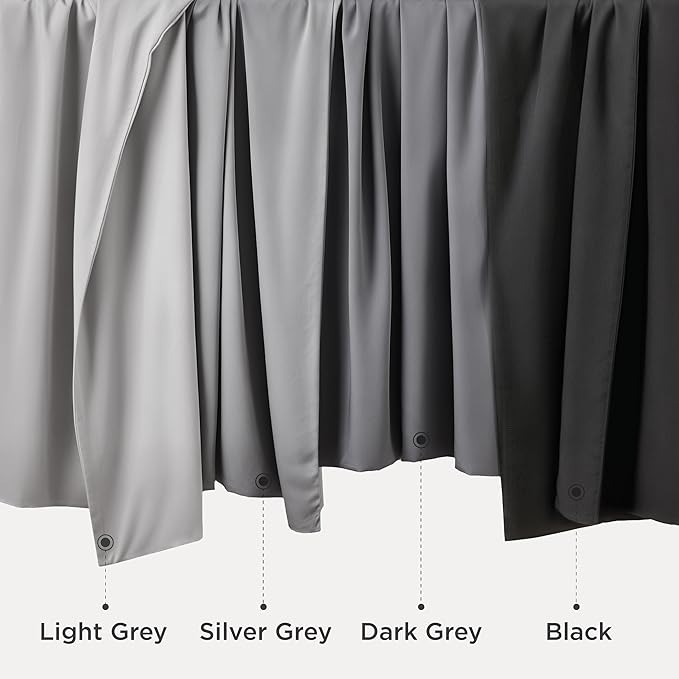 Bedsure Pillow Cases Standard Size, Cooling Pillow Cases, Rayon Derived from Bamboo Light Grey Pillowcases Standard Set of 2, Breathable & Soft Pillow Covers with Envelope Closure, 20x26 Inches