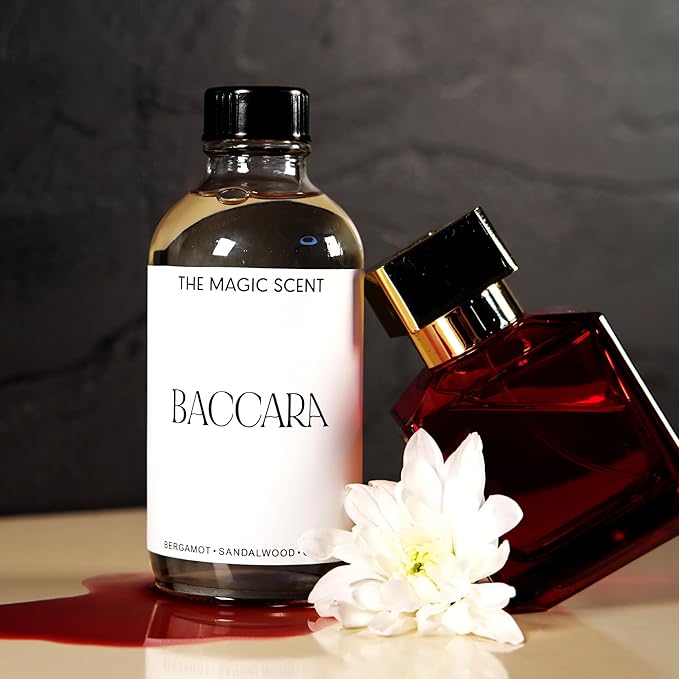 The Magic Scent Baccara Diffuser Oil - Hotel & Home Luxury Scents Inspired by Baccarat Rouge - Diffuser Oil Scents for Home Designed for Use in All Diffusers - 8.5 fl oz, 250 mL