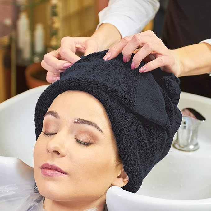 Arkwright Bleach Proof Salon Towels - Pack of 12 - Highly Absorbent, 100% Cotton, Quick Dry Spa Face Towel for Hair Stylist, Barber, Pedicure, and Esthetician, 16 x 27 in, Navy