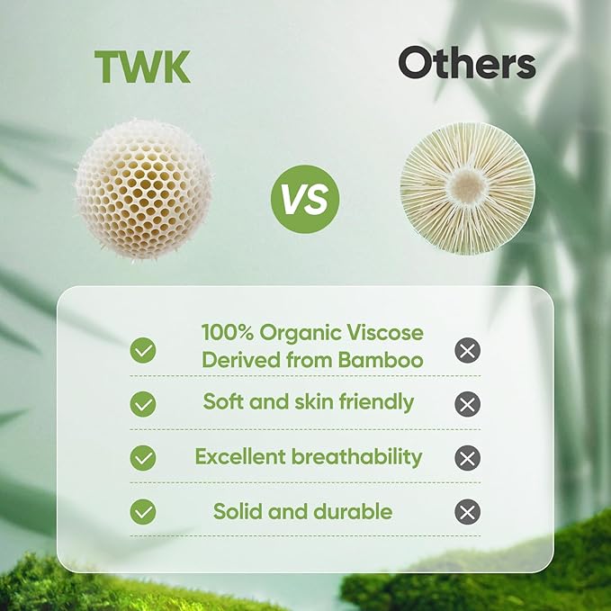 TWK Luxury Sheet Set, Genuine 100% Viscose Derived from Bamboo, Cooling & Breathable, Silky Soft, Bedding Sheets & Pillowcases (White, King(78 * 80 * 15))
