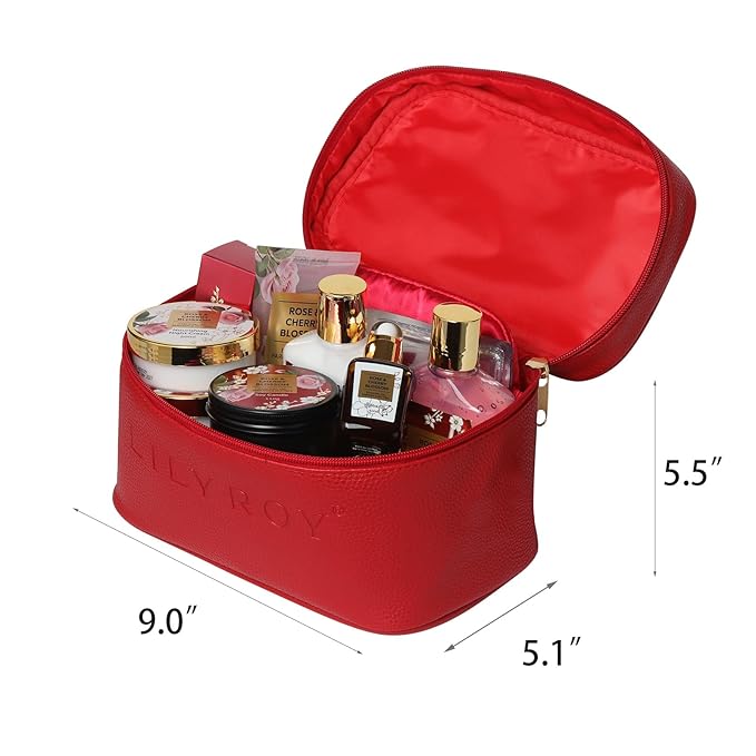 Mothers Day Gifts for Mom Spa Gift Set for Women 17Pcs Luxury Bath & Body Gift Set Beauty Care Kit with Necklace | Valentine's, Birthday, Christmas Gifts for Her Wife Pampering Kit Perfect for Travel