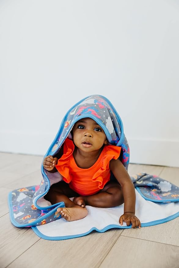 Copper Pearl Hooded Bath Towels Premium Knit/Terry Cloth Baby Towels with Hood, Pockets, and Cool Designs - Great to Gift and Make Bath Time Fun - Baby Bath Towel, Super Grover