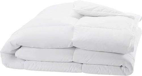 Amazon Basics White Down Alternative Comforter and Duvet Insert with Corner Tabs (King, All-Season)