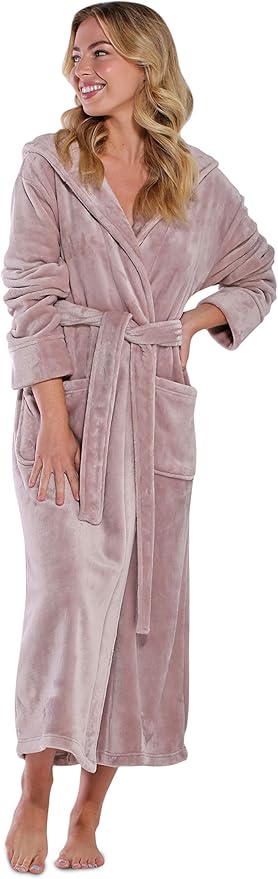 Turquaz Oversize Plush Robes For Women, Soft Warm Fleece Bathrobe for Women