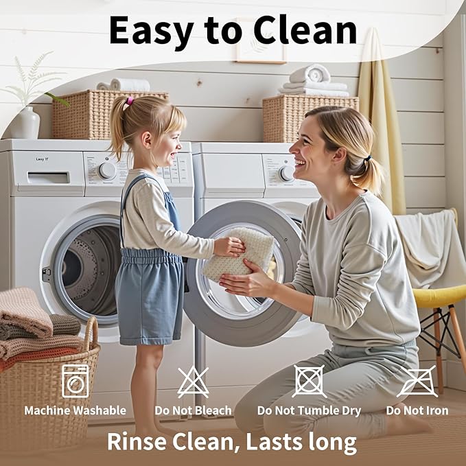 White Bathroom Rugs, Waffle Bath Mat Non Slip Washable, Super Absorbent & Quick Dry, Small Boho Bath Mat Farmhouse Bathroom Decor, 18'' x 30'', White