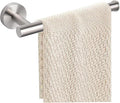 Hand Towel Holder - 9" Modern Design Towel Ring, Thicken SUS 304 Stainless Steel Towel Holder for Bathroom Wall, Contemporary Hand Towel Rack - Brushed Nickel