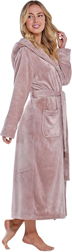 Turquaz Oversize Plush Robes For Women, Soft Warm Fleece Bathrobe for Women