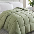 Cosybay Down Alternative Comforter (Sage Green, King) - All Season Soft Quilted King Size Bed Comforter - Duvet Insert with Corner Tabs -Winter Summer Warm Fluffy, 102x90 inches