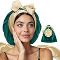 100% Mulberry Silk Bonnet for Sleeping Women with Curly Hair – Alternative to Double Layer Satin Bonnet with Tie Band