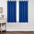 Joydeco Blackout Curtains 63 inch Length 2 Panels Set, Thermal Insulated Long Curtains & Drapes 2 Burg, Room Darkening Grommet Drapes for Bedroom Living Room Windows (W42 x L63 Inch, Royal Blue)