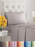 Twin XL Size 3 Piece Sheet Set - Extra Soft, Breathable & Cooling Sheets - Hotel Luxury Bed Sheets for Women & Men - Deep Pockets, Easy-Fit & Wrinkle-Free Sheets - Thistle Purple Oeko-Tex Bed Sheets