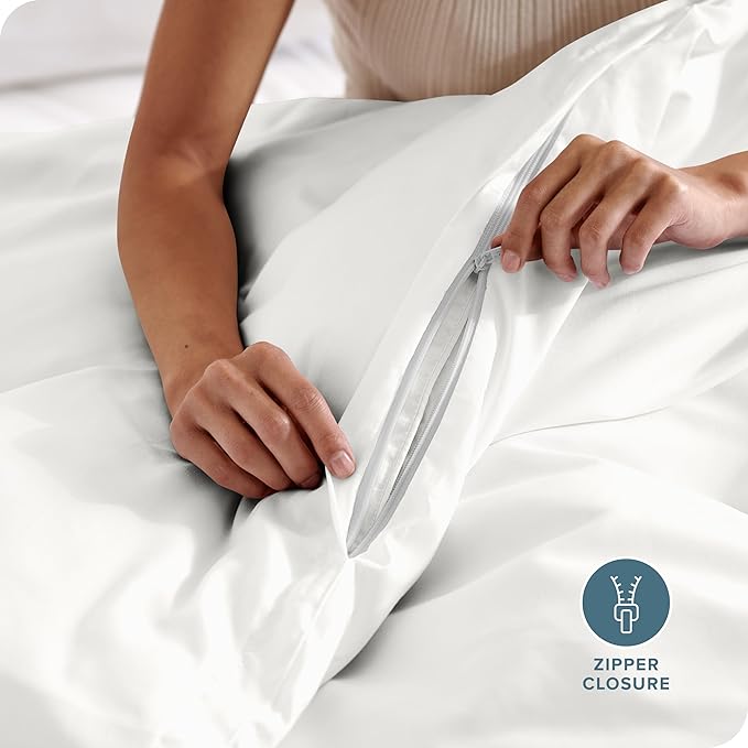 Bare Home Bedding Duvet Cover Full Size - Premium 1800 Super Soft Collection - Lightweight, Cooling - Soft Breathable Bedding Duvet Cover (Full, Cream)