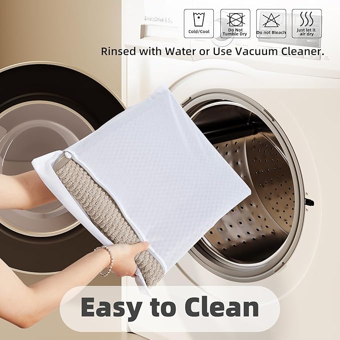 Bathroom Rugs Non Slip Washable, Super Absorbent Thin Bath Mat Quick Dry Low Pile Bathroom Rug, Beige 24"x36"